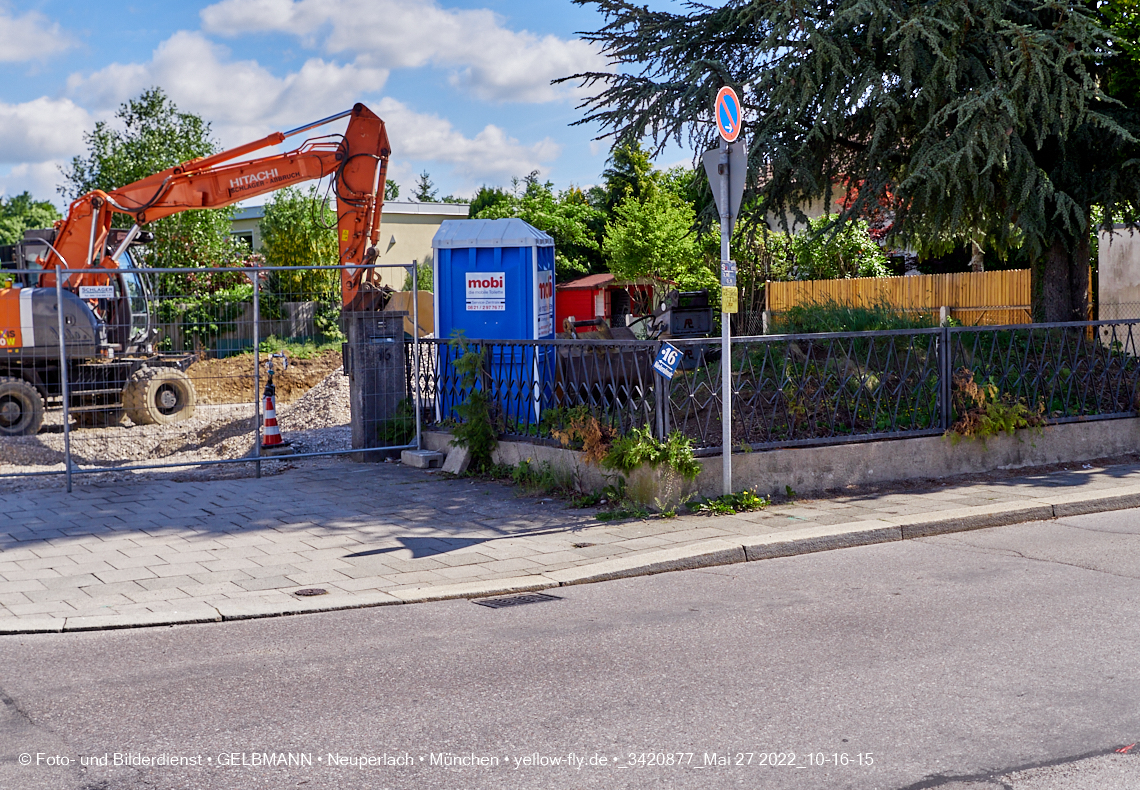 27.05.2022 - Baugrube an der Niederalmstraße 16